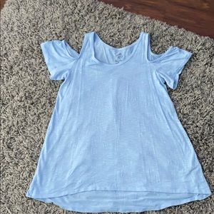 Light Blue Flowy Top |Sweet Teas By Pink Rose|
